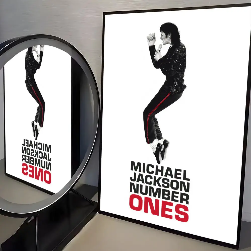 80er-Jahre-Sänger M-Michael J-Jackson Poster, wasserfester Wandkunst-Aufkleber für die Dekoration von Zuhause und Bars, selbstklebende Wanddekoration für Zimmer – Detail 7