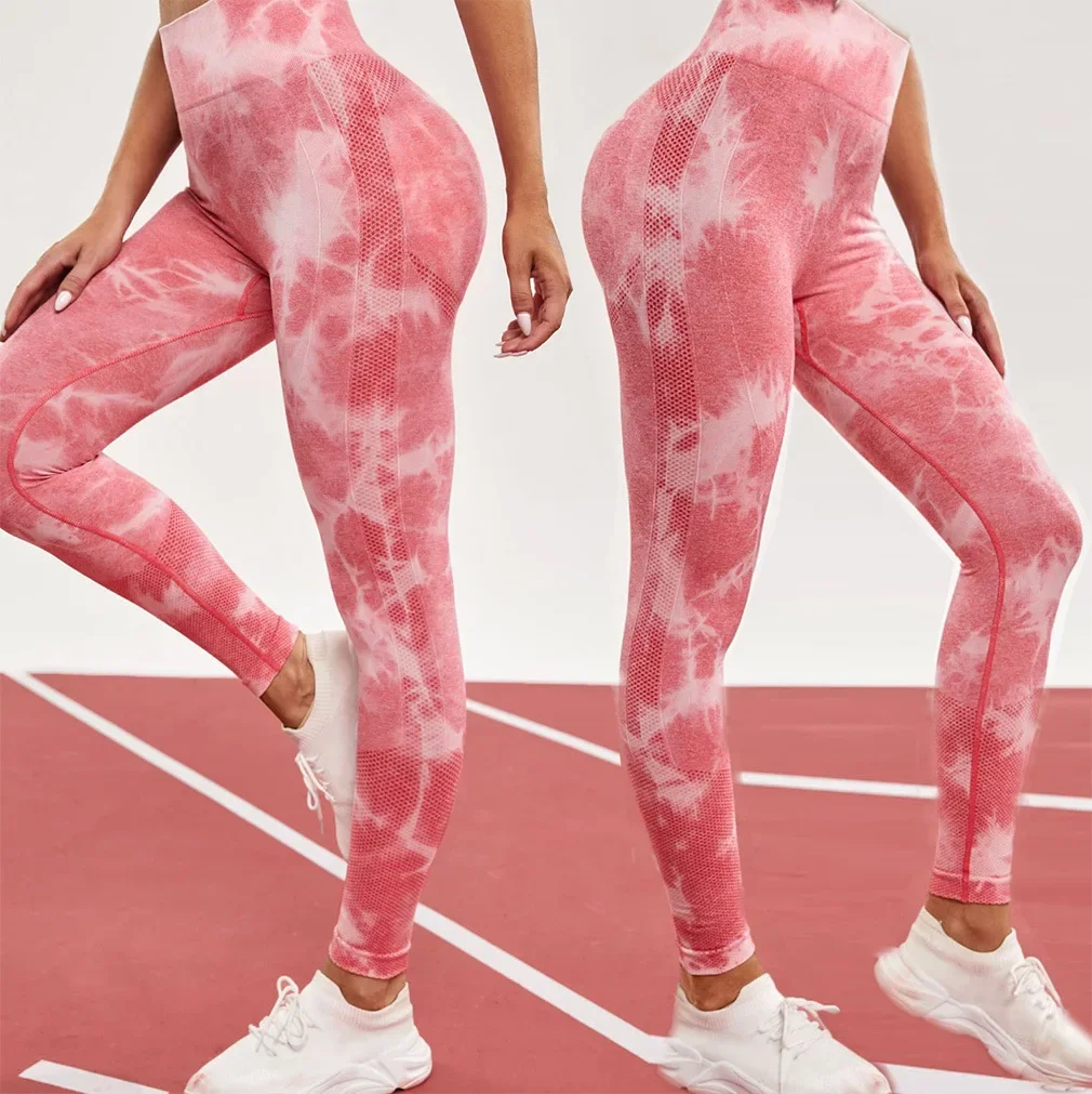 

Tie Dye Fitness Legging Woman Push Up Workout Sports Tights Leggings Women Scrunch Butt Female Outfit Gym Seamless Running Pants