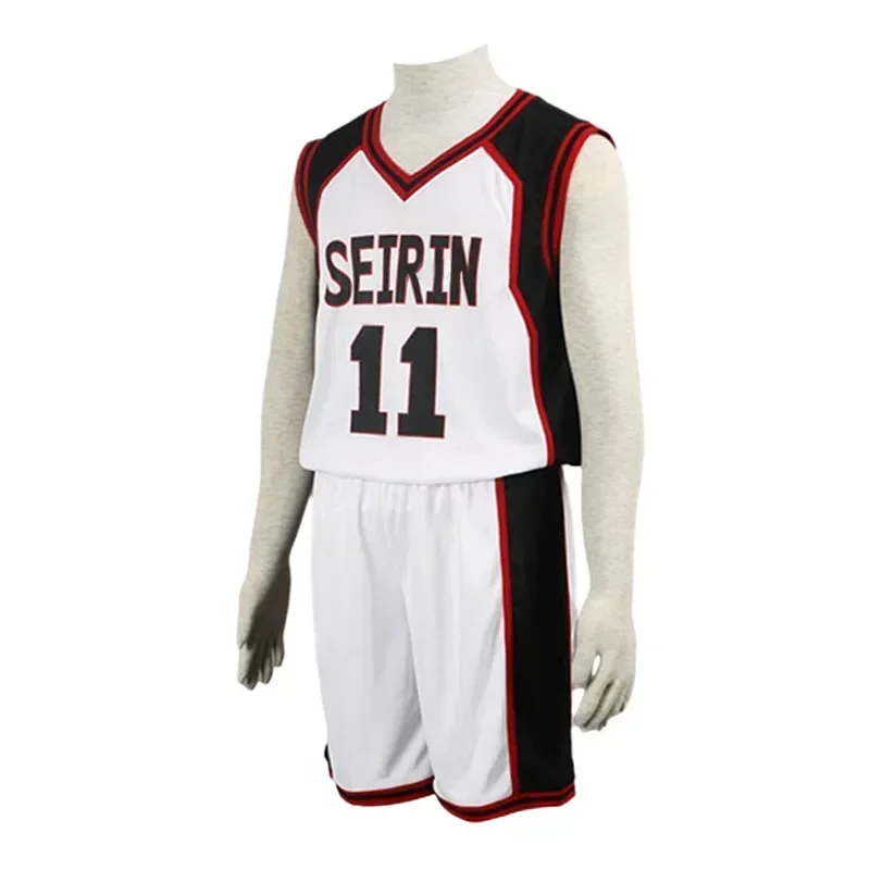 Kuroko Tetsuya Cosplay Costume Anime Kuroko's Basket Ball Cosplay Costume Wig High School No.11 Vest Basketball Jersey