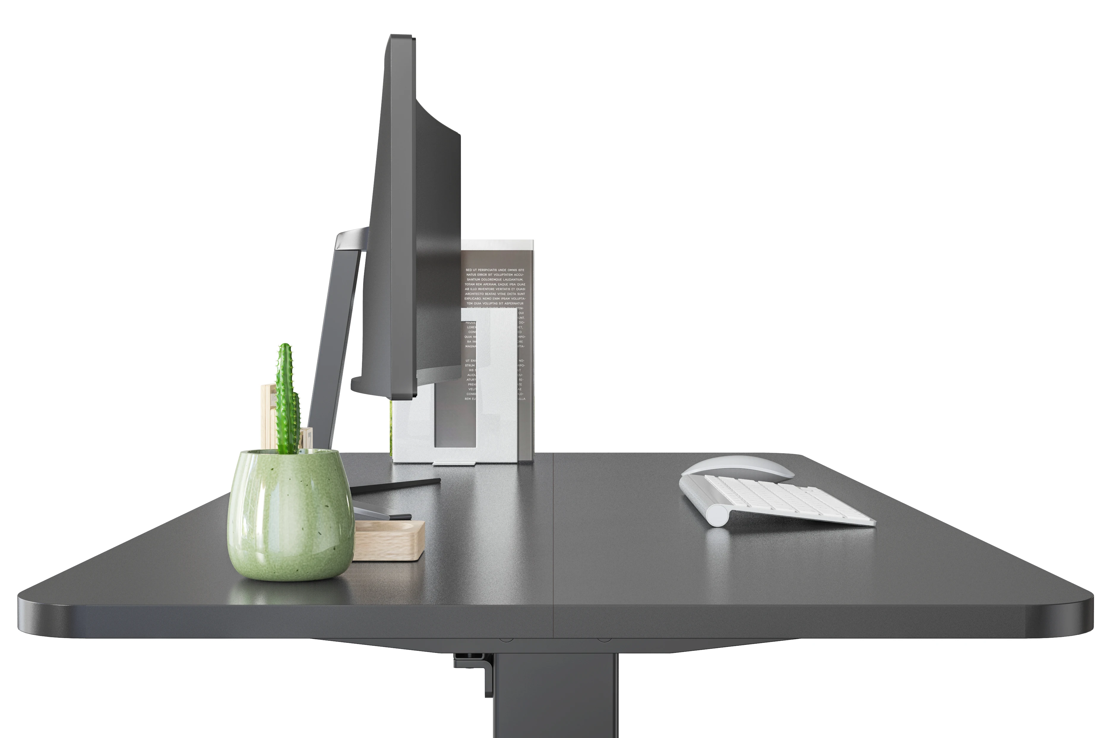 Ergonomic Office  Table Adjustable Workstation Standing Sitting Desk With Mechanical Brake Structure EHED121D