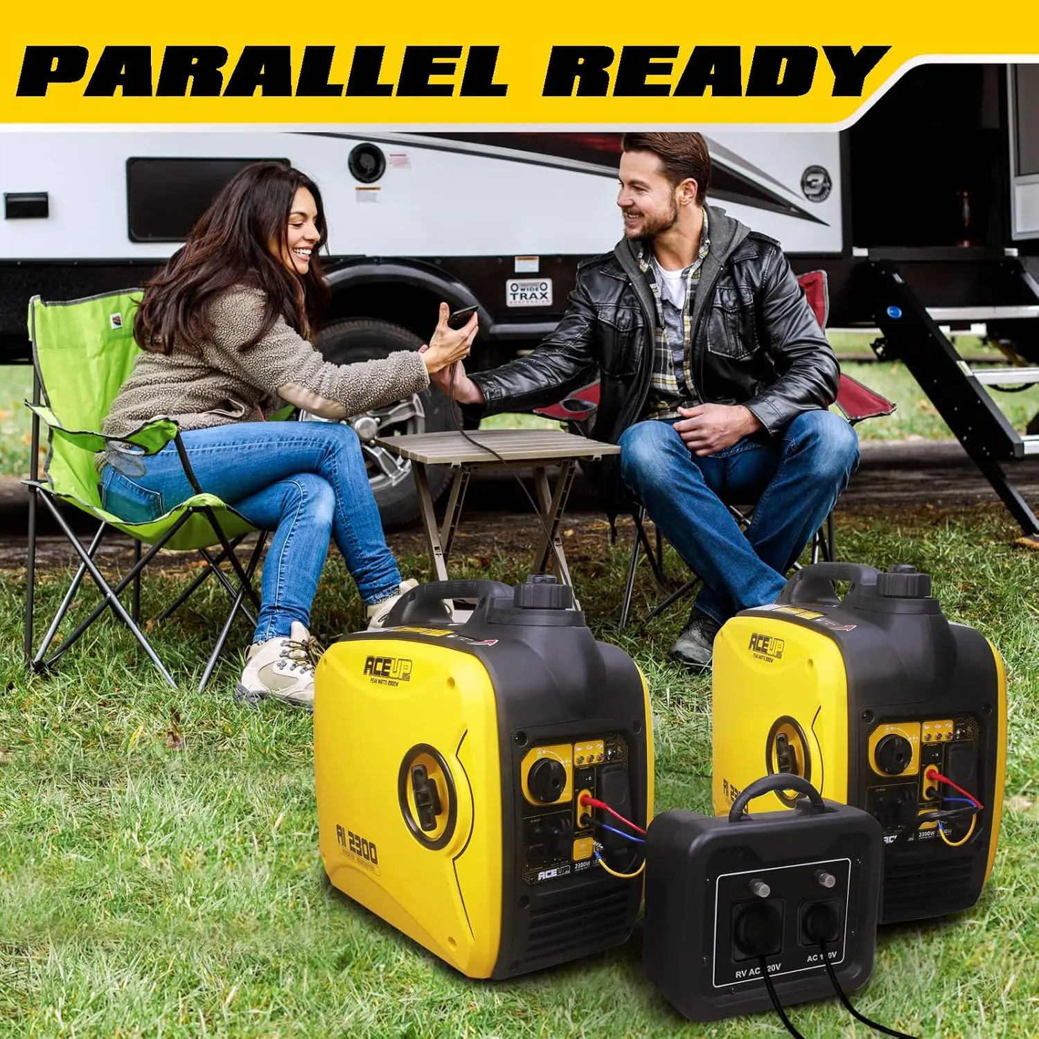 2300 Watt Portable Inverter Generator, Super Quiet Gas Generator for Home Use, EPA Compliant, Lightweight RV Ready