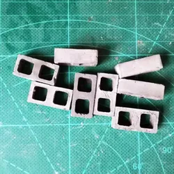 Hollow Mini Bricks Silicone Molds Miniature Construction House Polymer Clay Molds Fondant Cake Decoration Baking Rubber Moulds