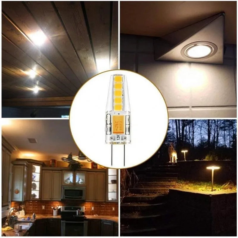 G4 LED Bulb 5W 12V/AC220V 2835 SMD 10led Warm/Cold White 360 Degree Angle Chandelier Light Replace Halogen Lamp