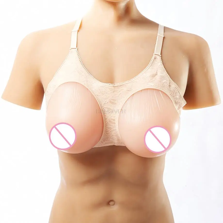 CD cross-dressing one-piece bra set breast implant liquid silicone simulation fake breast fake breast