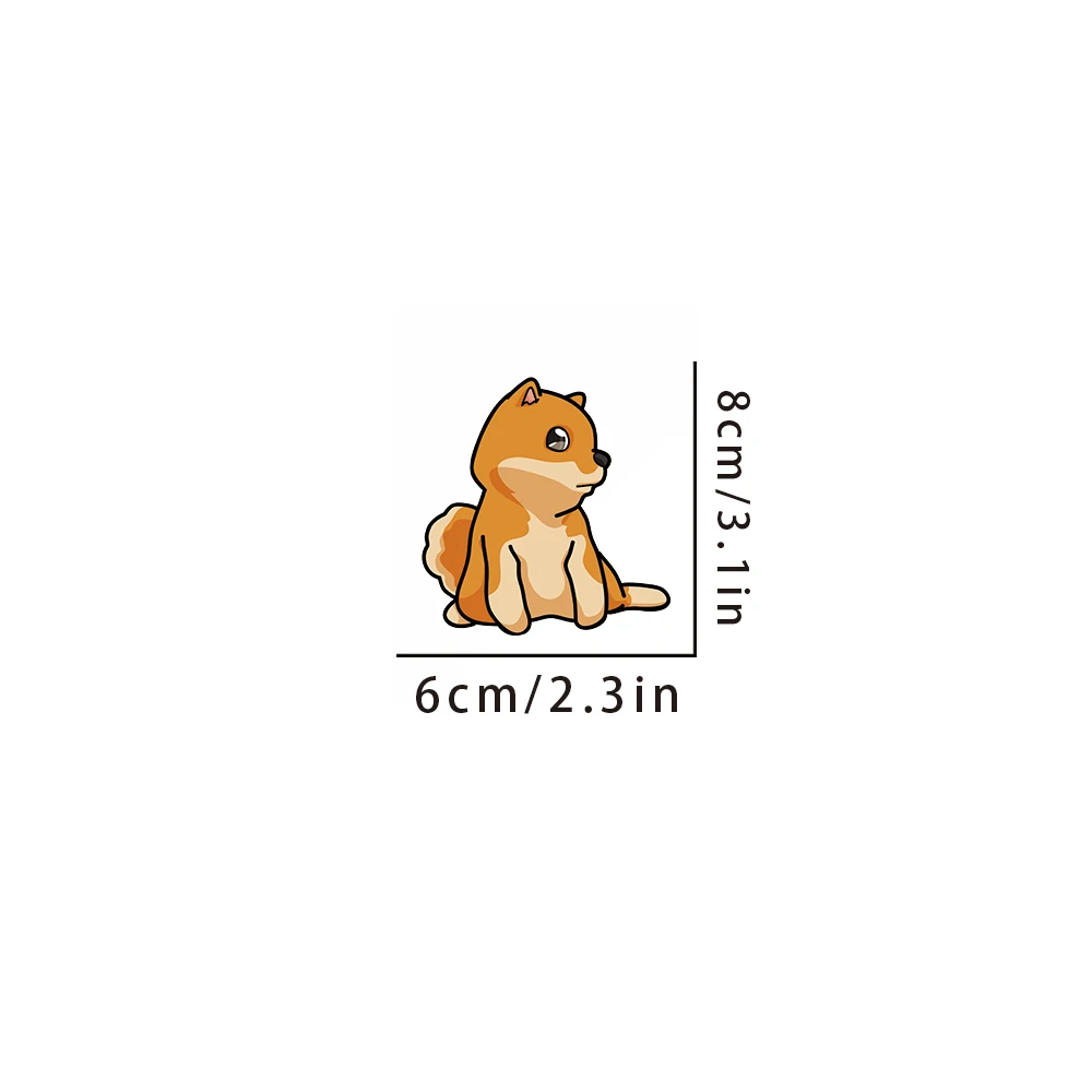 Iron on Patch Cute Shiba Inu Iron on Patches for Clothes Dtf Transfers Ready to Press Shirts Transfer DIY Apparel Sewing Arts