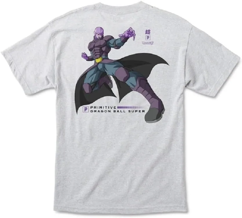 2026 Summer Primitive X Dragon Ball Super 100% Cotton Men's T-shirt  Hit The Assassin Back Print Top, Unisex & Family Matching