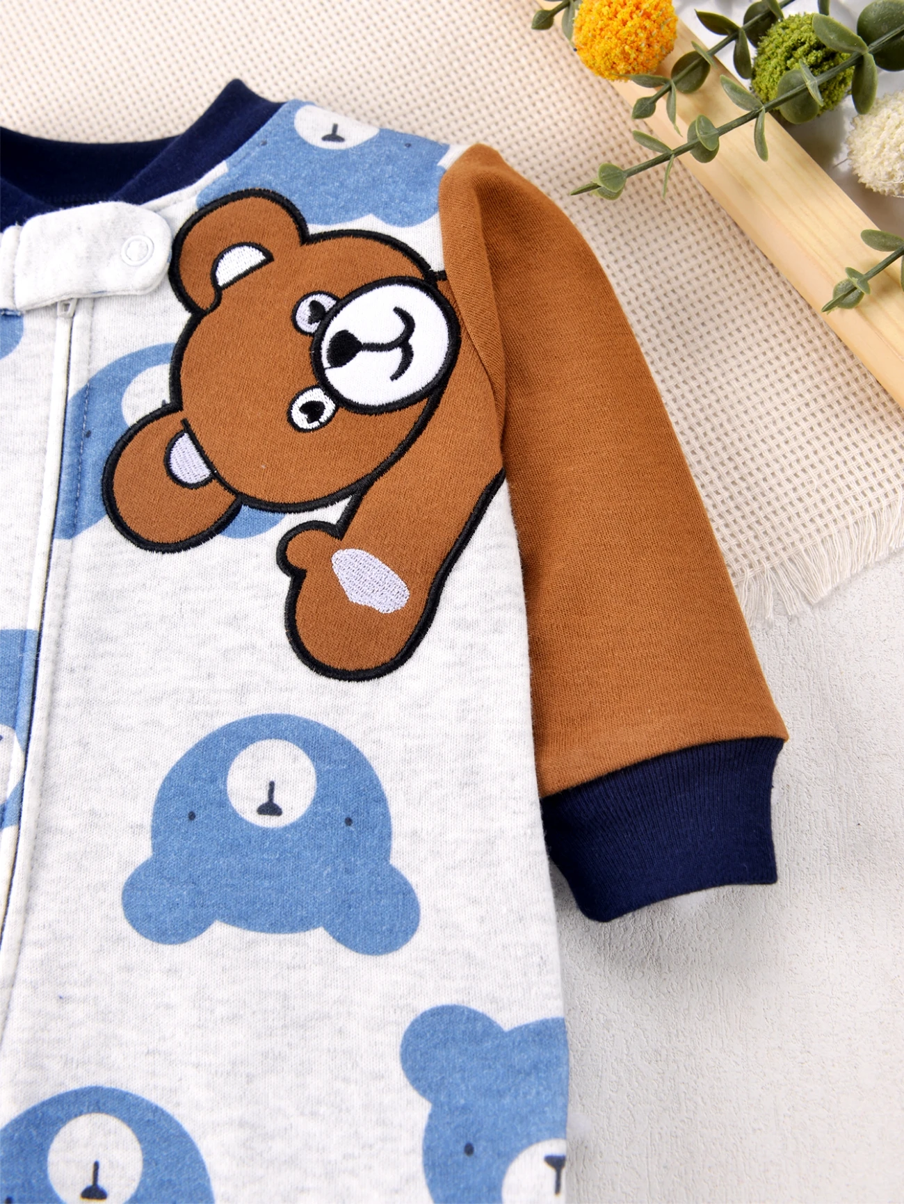 رومبير قطني للأولاد حديثي الول - مراجعة Cotton Baby Onesies Zipper وسعره
