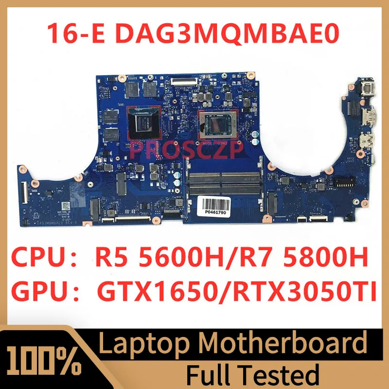 Placa base DAG3MQMBAE0 para ordenador portátil HP 16-E, GTX1650/RTX3050TI con R5 5600H/R7 5800H CPU 100% completamente probado, funciona bien