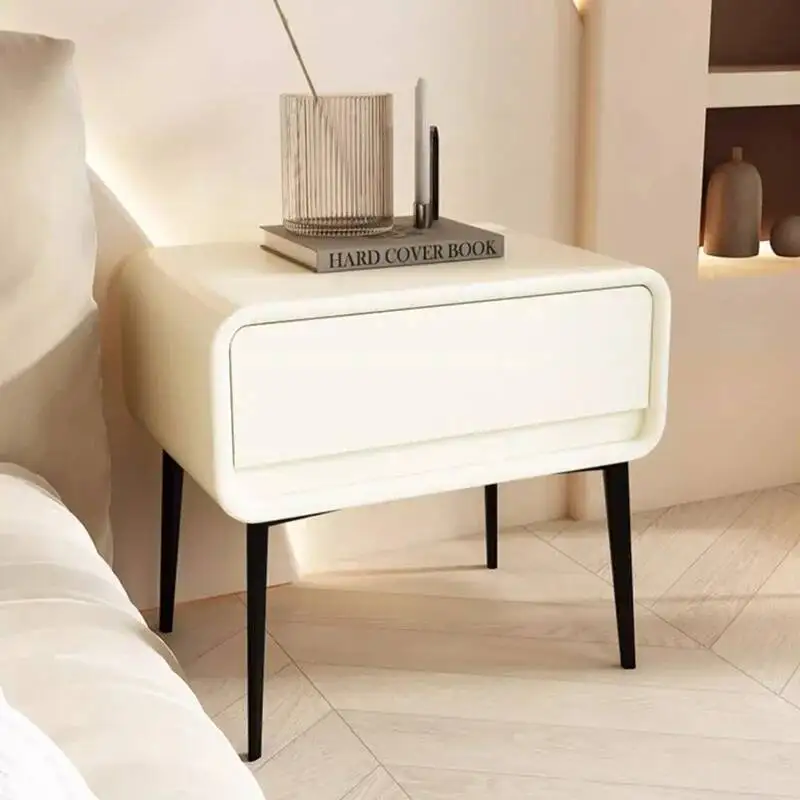 

Design Table Style Unique Bedside Simple Premium Storage Modern Night Table Nordic Luxury Mesita De Noche Bedroom Furniture