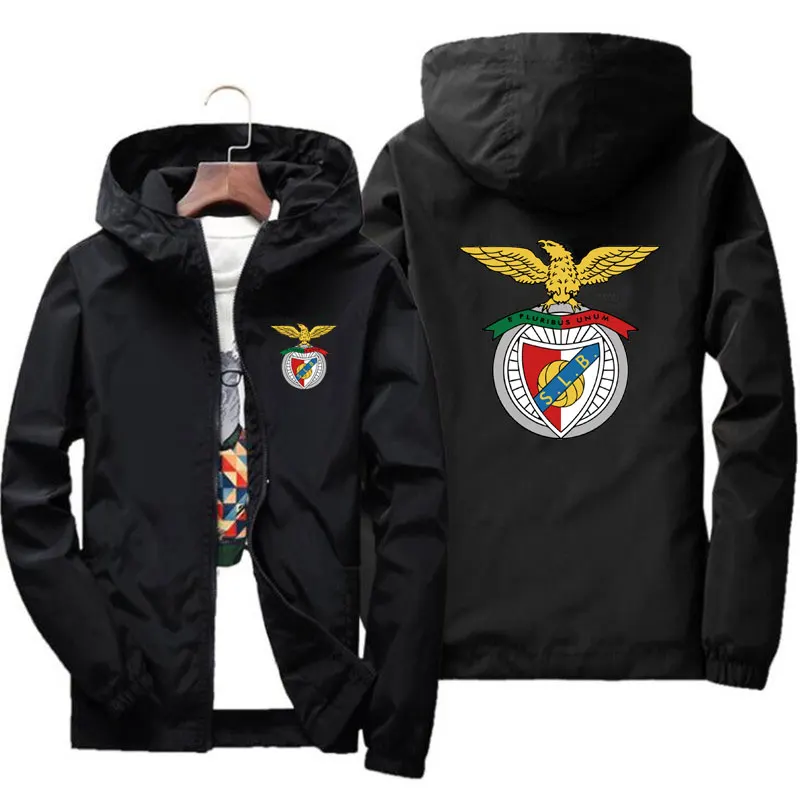 

2025 Men's fashion jacket Windproof waterproof zipper hooded coat Spring and autumn outdoor casual loose sweatshirt S-7XL