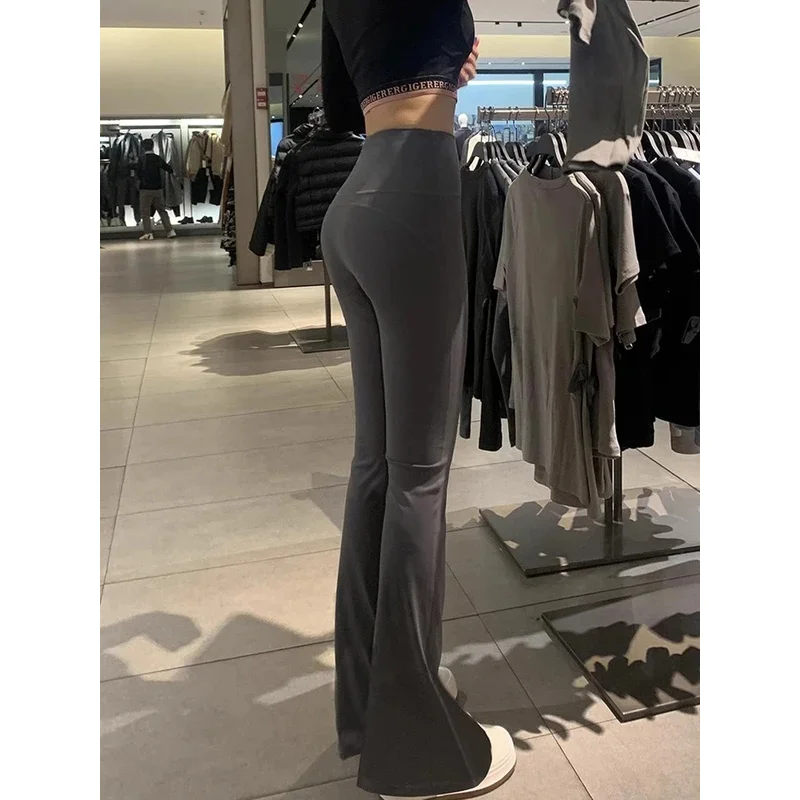 Women Yoga Pants Boot Cut High Waist Spring Summer Slim Fit Pant Female Tracksuit Lady Sexy Straight Chic Gym Trousers P01