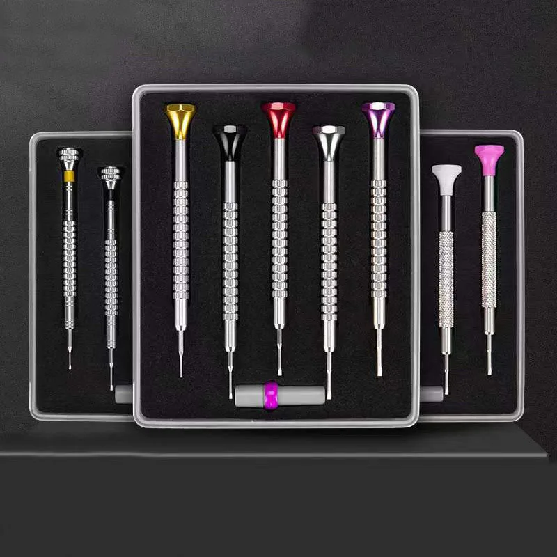 5 PCS/Set Flat Straight Head Screwdriver Stainless Steel Precise Screwdriver Watch Jewelry Repair Tool For Watchmaker Jeweler