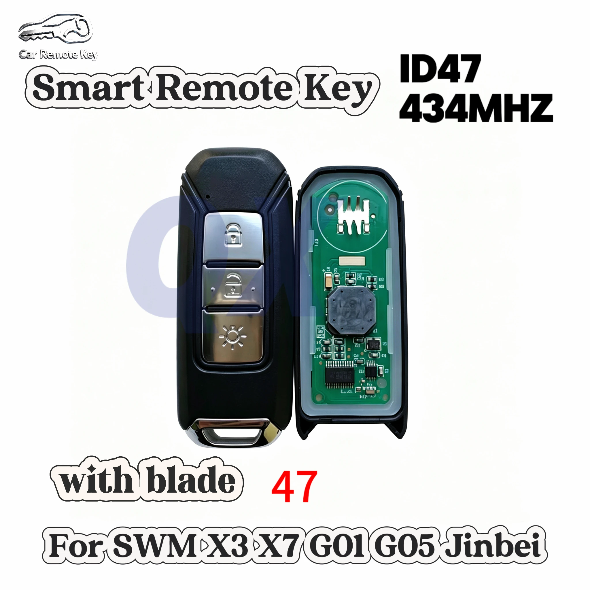 Smart Remote Key For SWM X3 X7 G01 G05 Jinbei,with blade