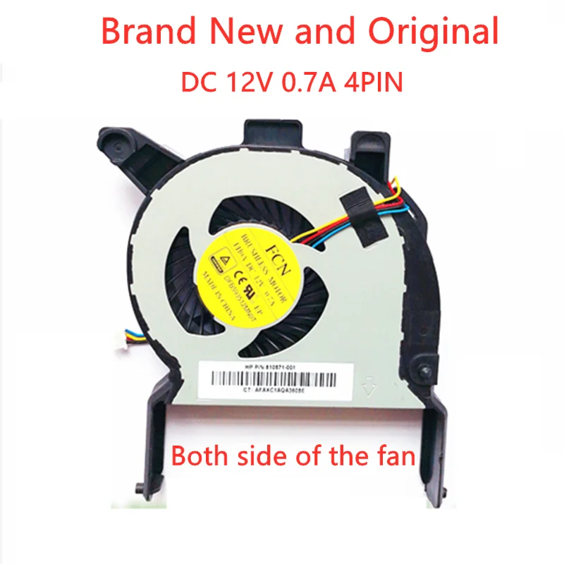 

Original cooling Fan Cooler for HP EliteDesk 800 G2 800G2 810571-001 DFB593512MN0T FH0A DC 12V 0.7A FB08013M12SPA AFAXC1AYZ543S