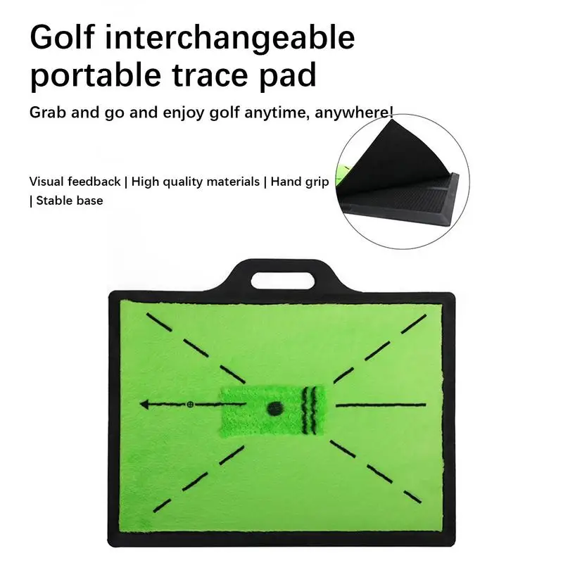 Golf Training Mat Swing Track Practice Marking Pad Detection Batting Ball Trace Directional Detection Mat Swing Practice Pads