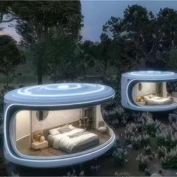 Aluminum Prefabricated Round Dome Hotel Families Use Tent Houses With Bath Rooms