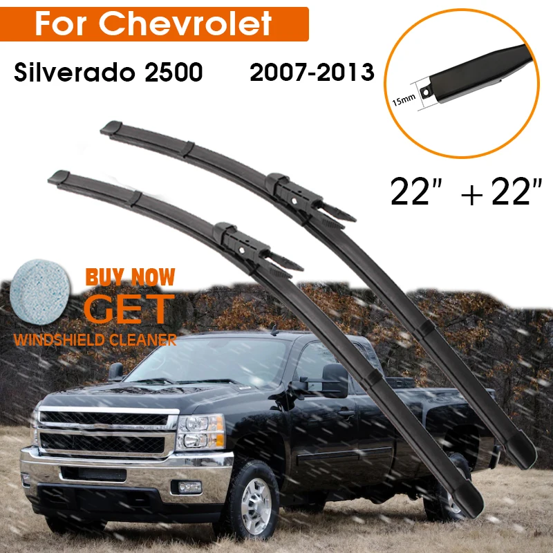 

Car Wiper For Chevrolet Silverado 2500 2007-2013 Windshield Rubber Silicon Refill Front Window Wiper 22"+22" LHD RHD Accessorie