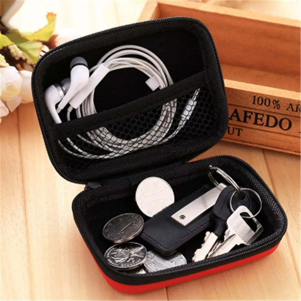 Portable HDD Carry Case Cover Earphone Box EVA Storage Box HDD Bag Zipper Pouch Hard Disk Case