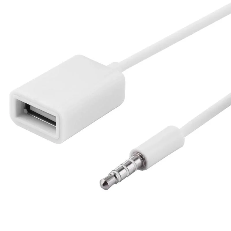 Carro AUX Jack cabo adaptador de fio, 15cm, 3,5mm, 2.0 Cord Line, Áudio, AUX, macho para USB, Auto Acessórios, Tipo A, fêmea, OTG Converter