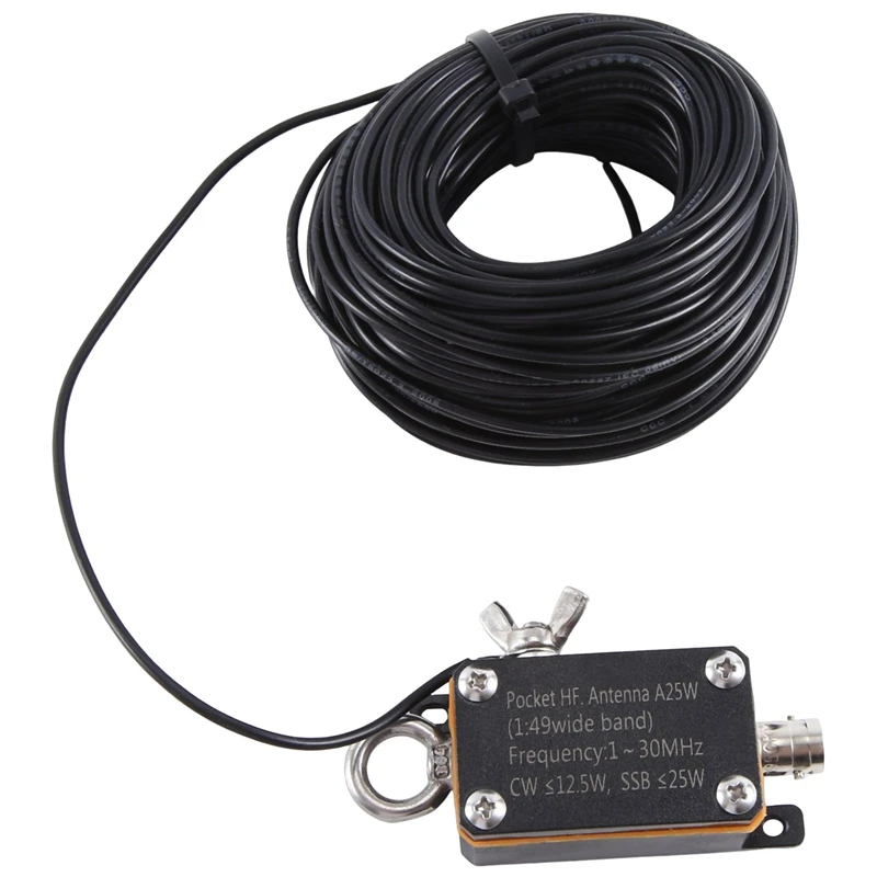 

Pocket HF Antenna Pocket High Frequency Antenna A25 1-30Mhz Inverted V Horizontal Balun Long Line