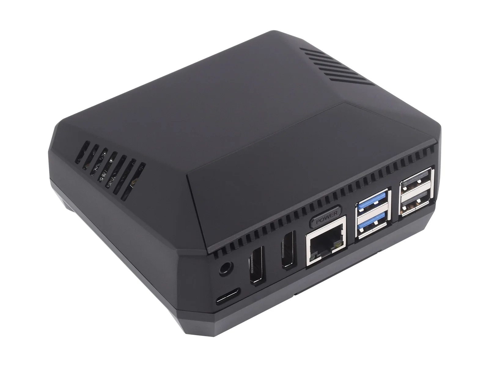 PI5-CASE-ARGON-ONE-M.2, M.2 NVME Expansion Slot,Aluminum Alloy Case for Raspberry Pi 5,Built-in Cooling Fan