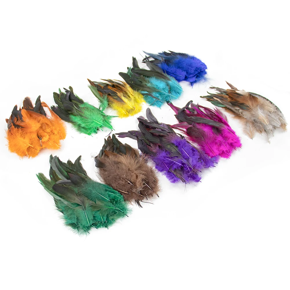 12-18cm/5-7inch Natural Pheasant Rooster Feather for Party Craft Jewelry Manking Chicken rooster feathers Wholesale Multicolors