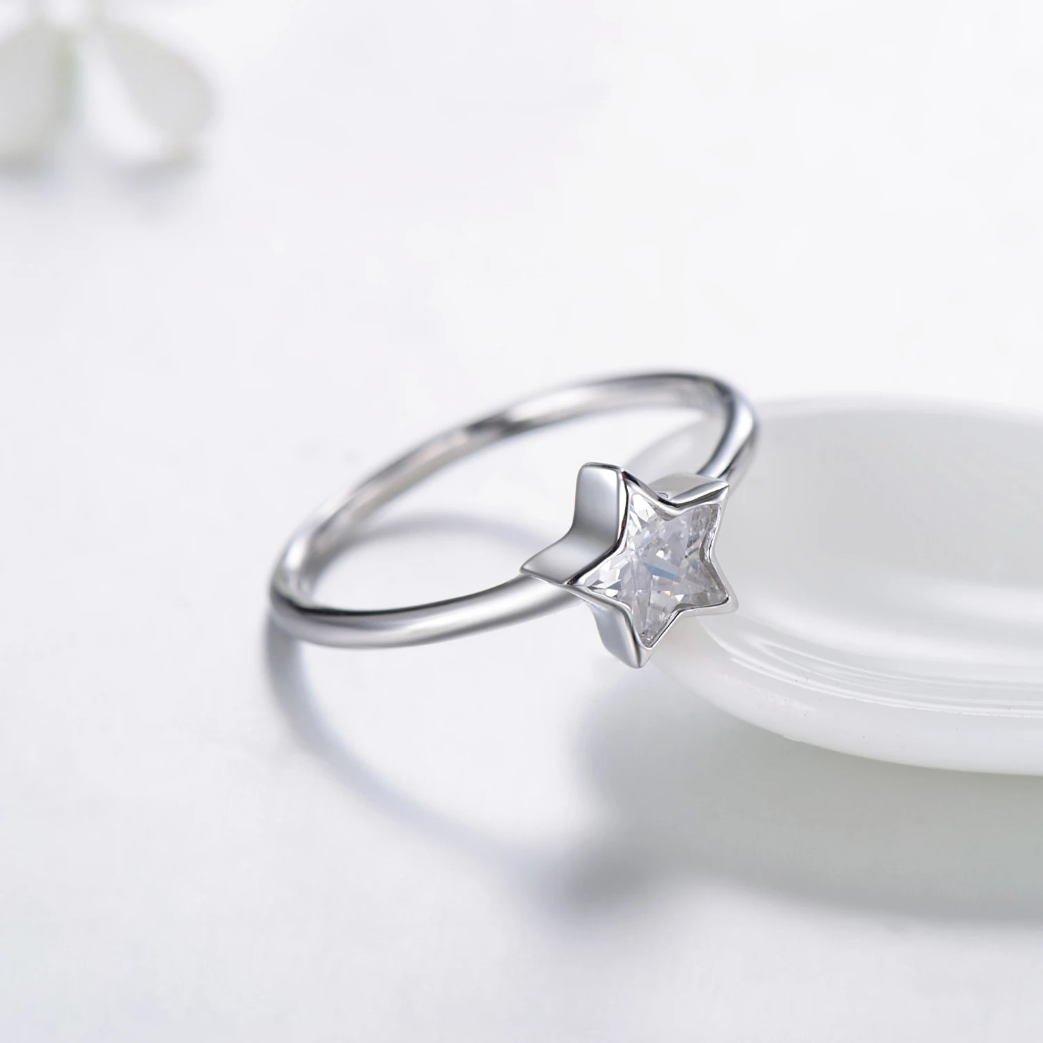Modian 2026 NEW Cubic Zirconia  Jewelry Authentic 925 Sterling Silver Star Ring Fashion Simple Rings For Women Elegant Gift