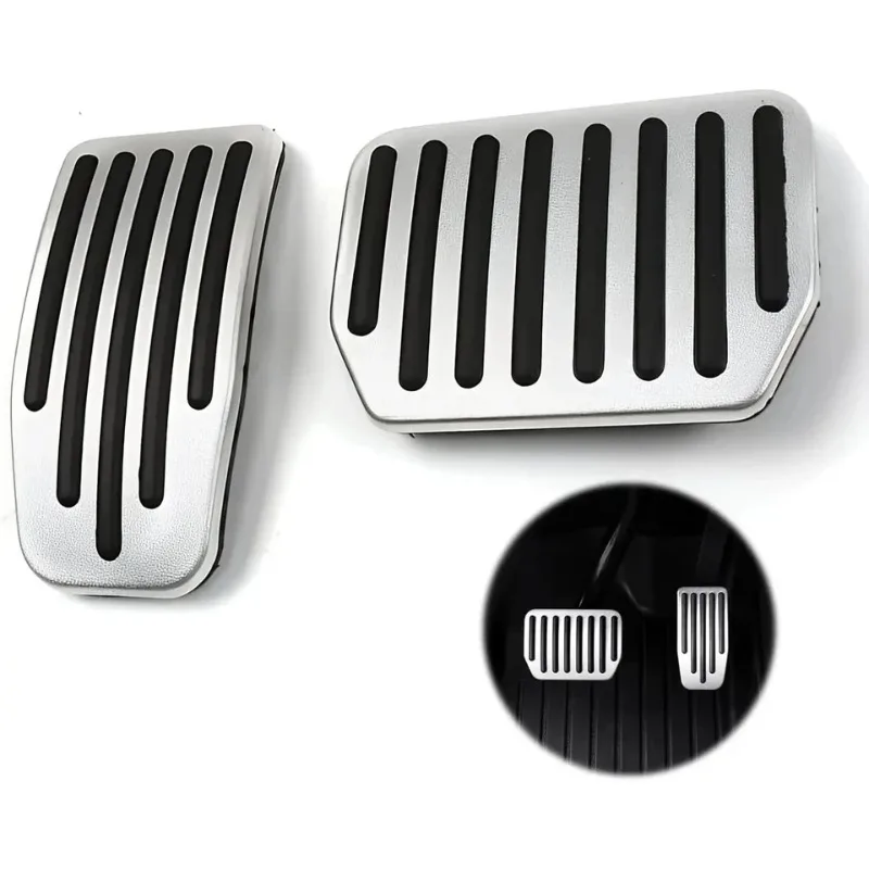 Aluminum Alloy Accelerator Gas Fuel Brake Rest Pads Mat For Tesla Model 3 Y Juniper 2025 2024 Foot Pedals Cover Car Accesories