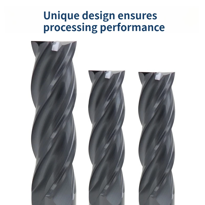 Carbide Inch Milling Cutter 1/8 3/16 1/4 5/16 3/8 1/2" CNC End Mill 4 Flute Professional HRC55 3.175 6.35 12.7MM