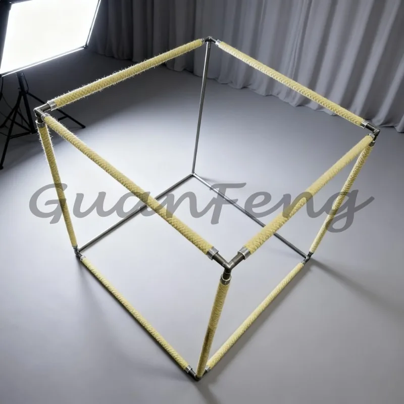 Fireproof cubes, large detachable fire show props for fire dance, circus, and flow art performances
