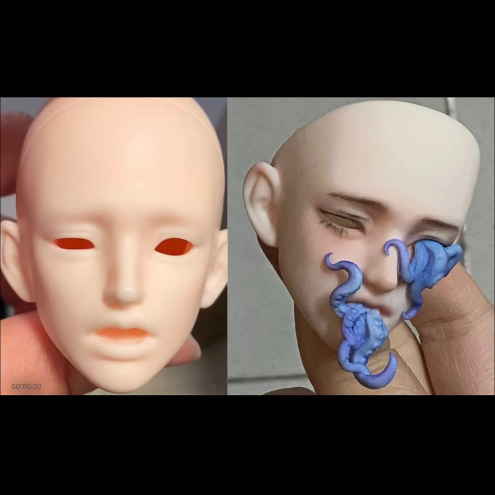 

Новая кукла 1/4 BJD, специальная голова без макияжа, смоляный материал, голова куклы с щупальцами, аксессуары для кукол «сделай сам», без макияжа, голова куклы, подарок