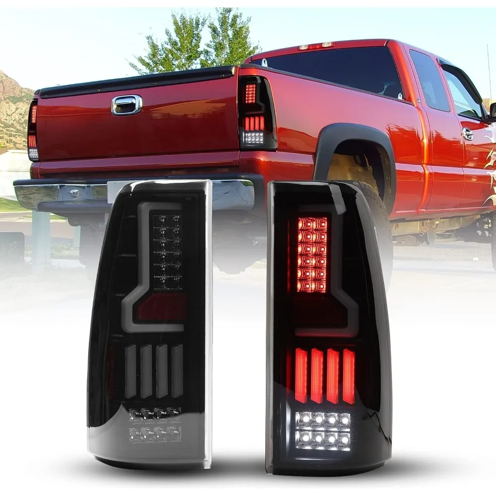 

Полностью светодиодные задние фонари ROXX для Silverado 1999-2006 годов GMC Sierra 1999-2003 годов, замена задних фонарей с беговым светом