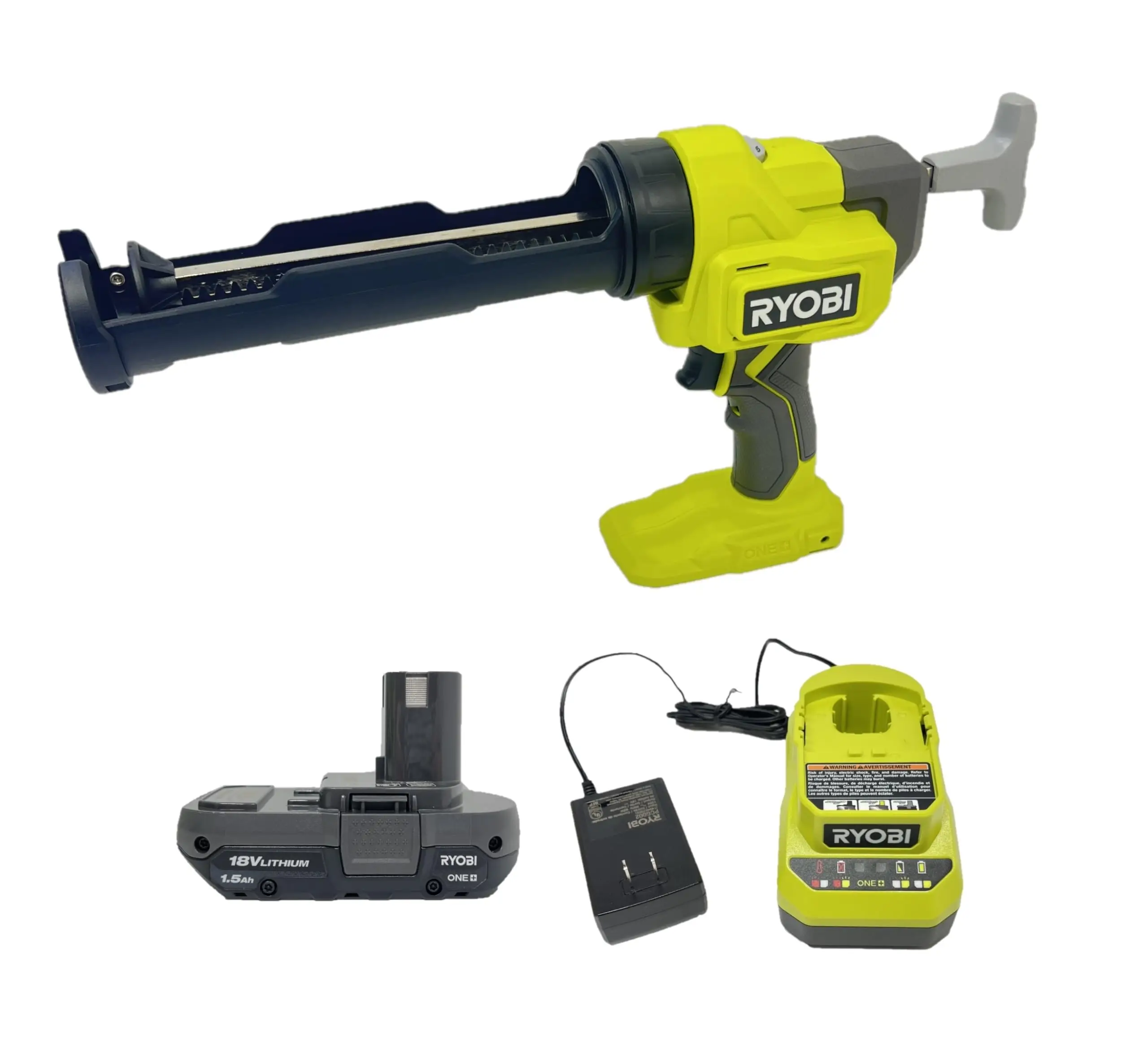 RYOBI PCL901B 18 Volt Cordless 10 oz. Caulk & Adhesive Gun Kit with Battery and Charger | PCL901K