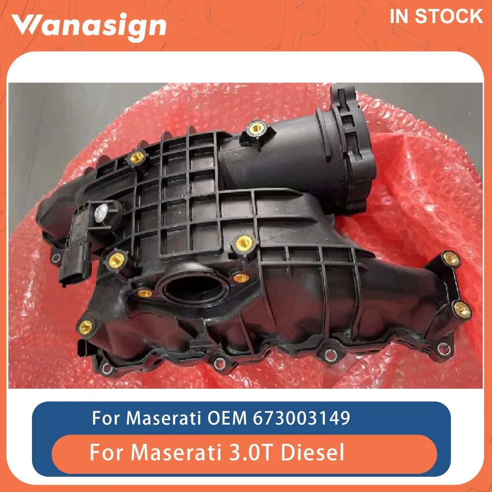 

Engine Intake Manifold Cover Fit 3.0 T For Maserati Ghibli Quattroporte M156 3.0T 275HP V6 Diesel 14-16 673003149