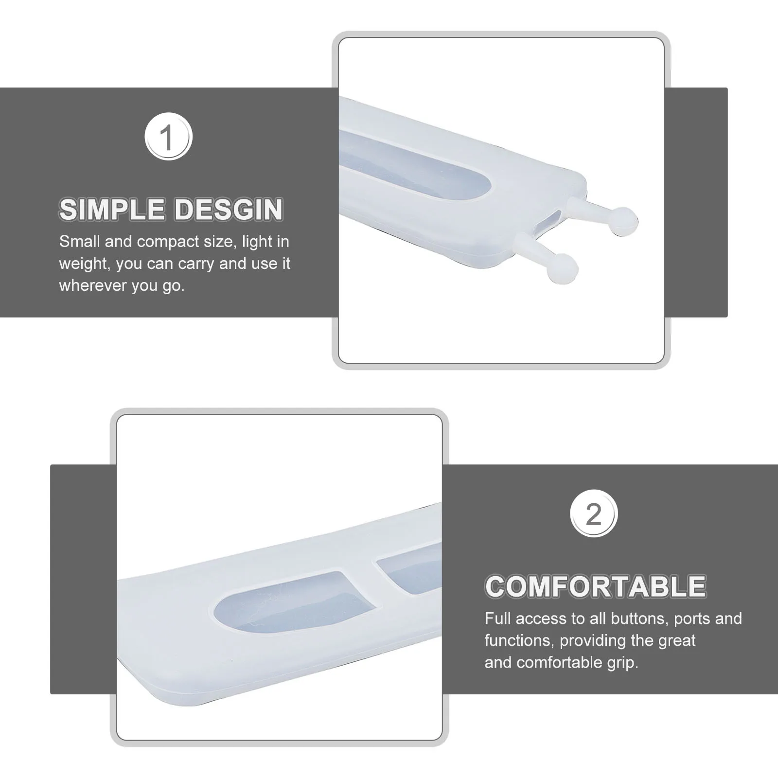 Remote Controller Cover Silicone Remote Protective Shell For Air Conditioner Transparent Lightweight S