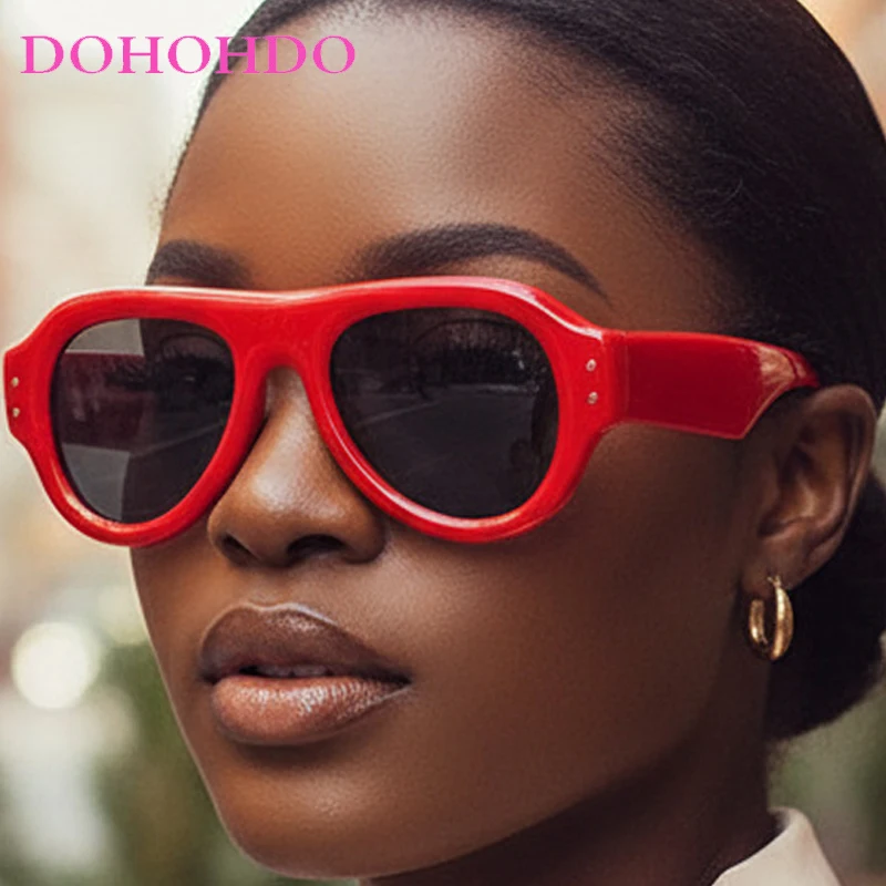 

Popular Retro Big Frame Oval Rice Nail Women Sunglasses Luxury Designer Trend Men Sunglass Outdoor Driving Shades Unisex UV400