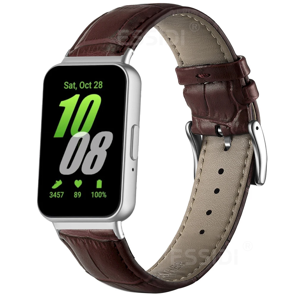 Leather Band For Samsung Galaxy Fit 3 R390 Women Men Watch Bracelet Belt For Fit 3 SM-R390 Strap Loop