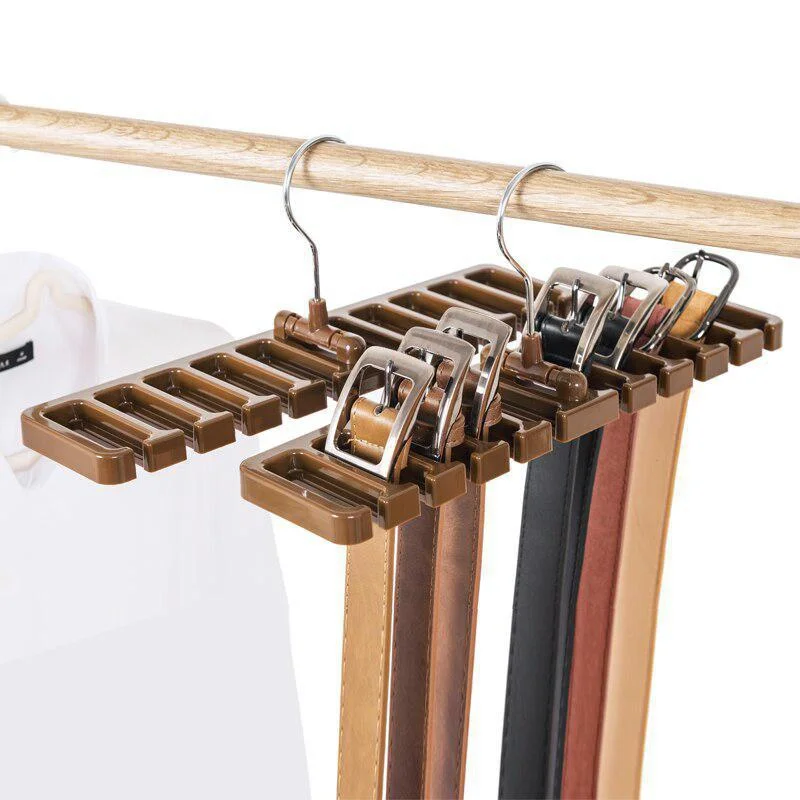 Creative Multi-functional Belt Storage Rack Tie Belt Hanger Wardrobe Belt Rotating Organizer Rack Scarf Hanger Home Closet