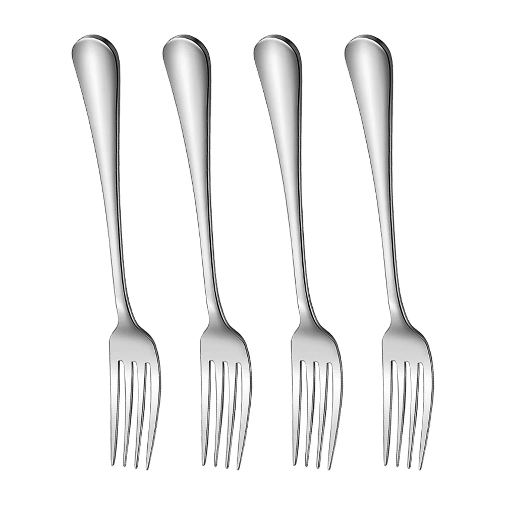 Fruit Forks Stainless Steel Silverware Forks Serving Set Packing of 4 Table Forks for Home Restaurant Office School and More
