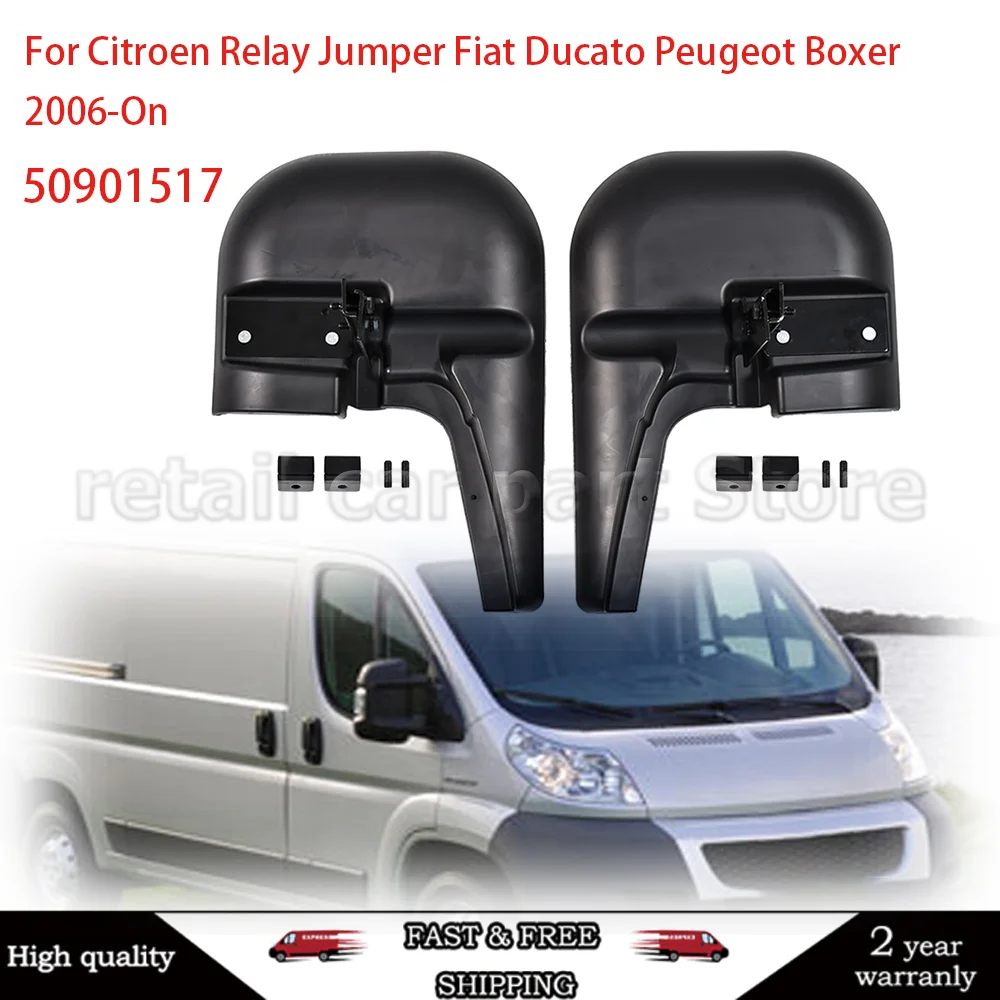

New Front Wheels Mud Flaps Guards 1 Set L+R 50901517 For Citroen Relay Jumper Fiat Ducato Peugeot Boxer 2006-On Car Accessories
