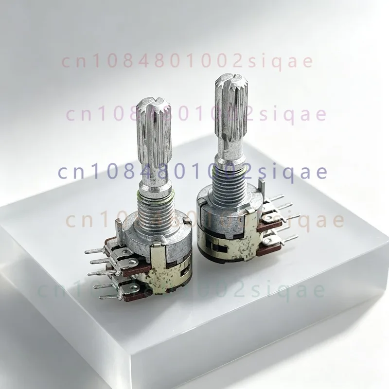 Pack FOR B10K 6-Channel Dual Speaker Power Amplifier Audio Volume Potentiometer With 25mm Handle Length