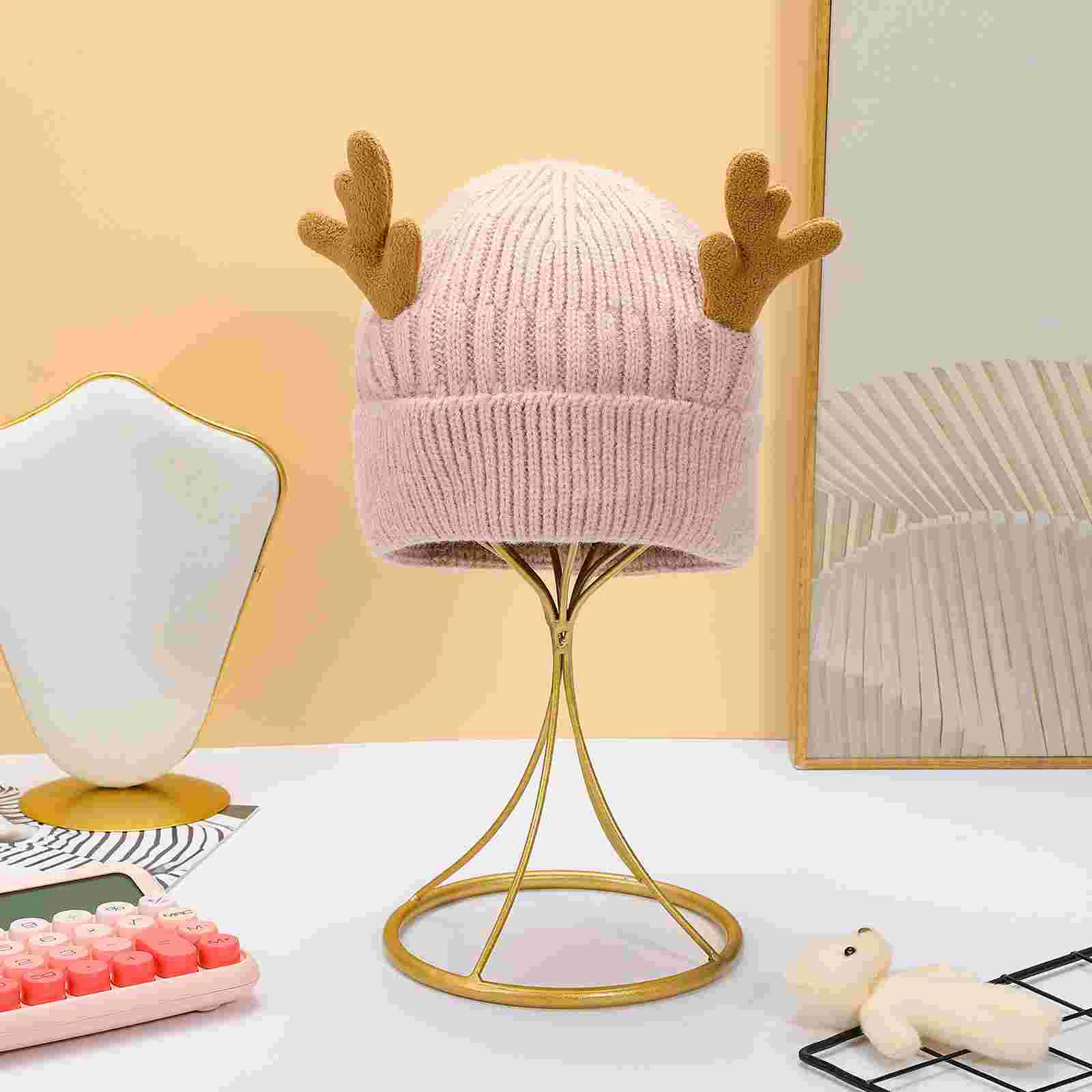 Antler Knit Beanie Hats Deer Outfit Christmas Presents Antlers Cap Knitted Hedging Sweater