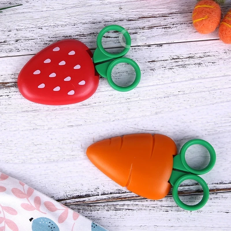 Fniiva 1 قطعة مقص الأطفال الفاكهة على شكل مقص السلامة للأطفال DIY بها بنفسك اليدوية ورق الحرف أداة القطع #3
