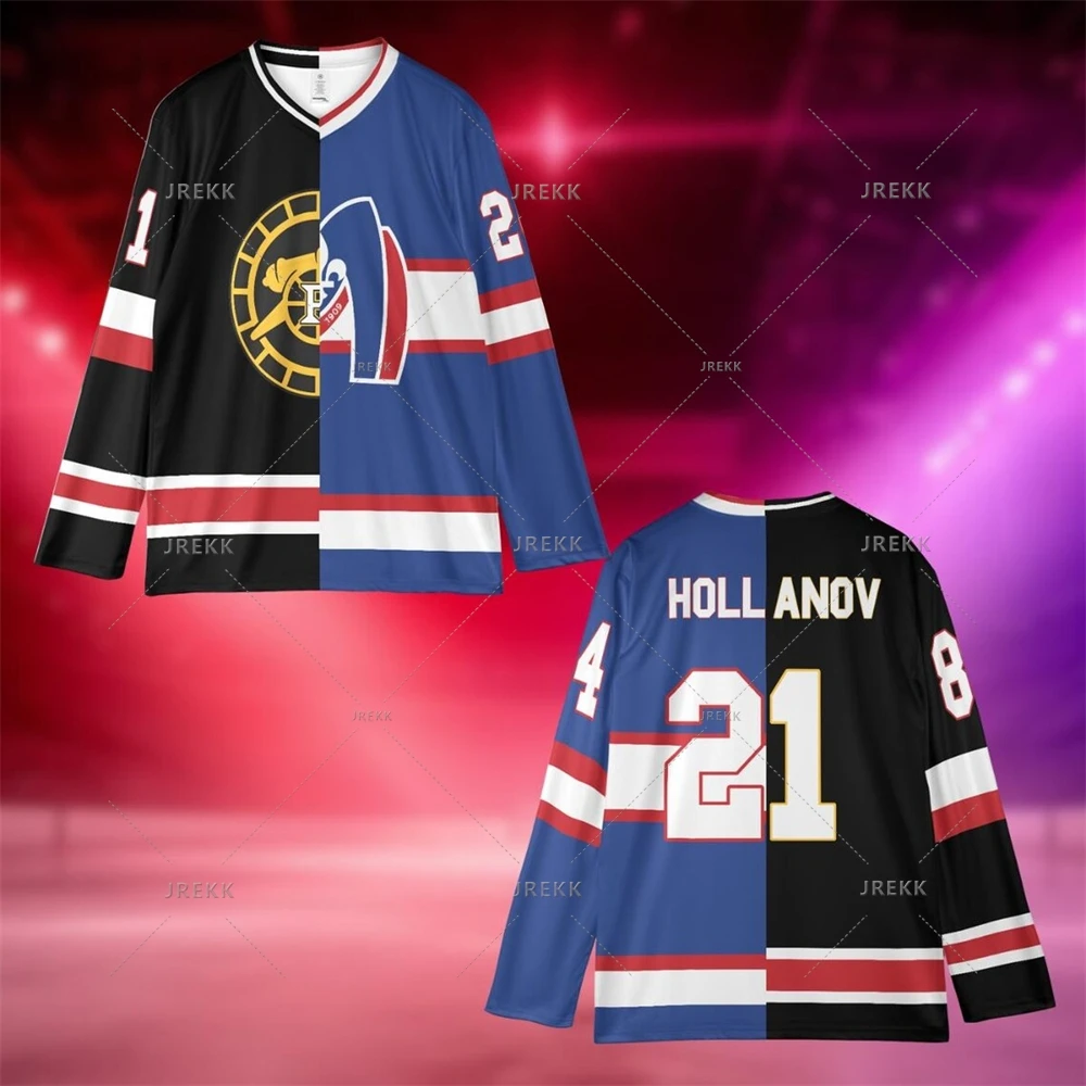 Rozanov 81 Bos Raiders Hockey Jersey Heated Rivalry Graphic 3D Print T-shirt Long Sleeve Man Clothes Unisex Hollander Fans Tops