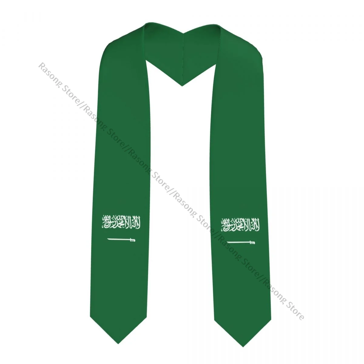 Saudi Arabia Flag Unisex Adult Graduation Stole Shawl for Academic Commencements Celebration Uniform