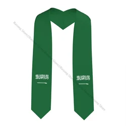 Saudi Arabia Flag Unisex Adult Graduation Stole Shawl for Academic Commencements Celebration Uniform