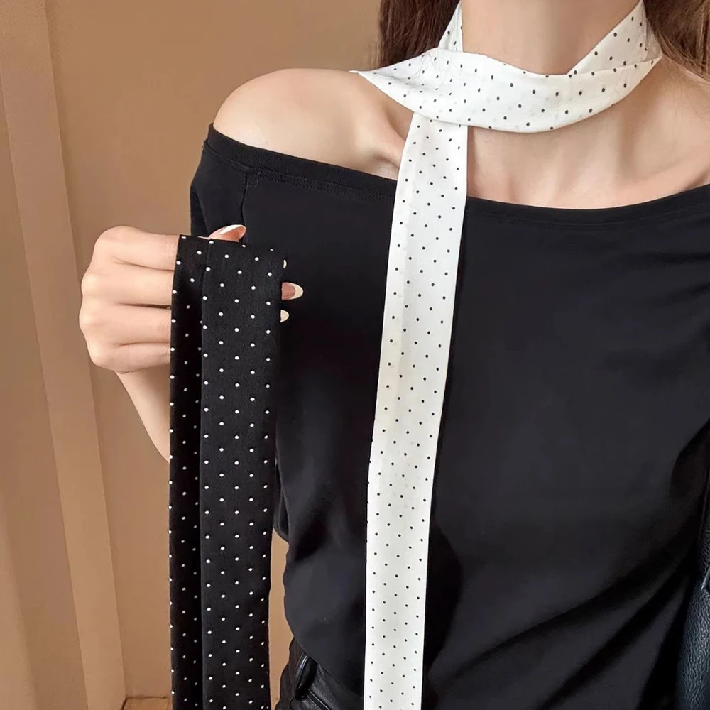 Тонкий-длинный-узкий-шарф-diy-для-женщин-лента-в-горошек-для-сумки-повязка-на-голову-чокер-модный-шейный-платок-головной-платок-аксессуары-для-волос