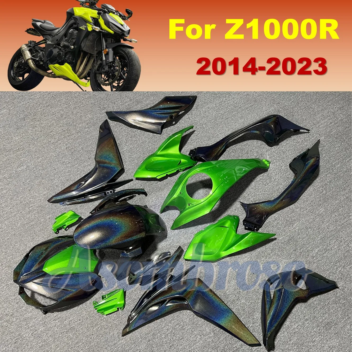 Juego de paneles de cubierta de carenados de motocicleta para Kawasaki Z1000R 2014 2015 2016 2017 2018 2019 2020-2023 Z 1000 Dazz Chameleon