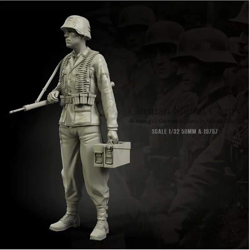 1/35 Scale World War II European Soldiers Resin Model Kit Unpainted White Military Theme Collectible Figures