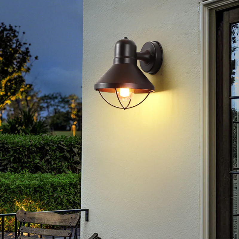 

Outdoor wall lamp American waterproof terrace balcony wall light courtyard entrance door garden villa the entrance wall lamps